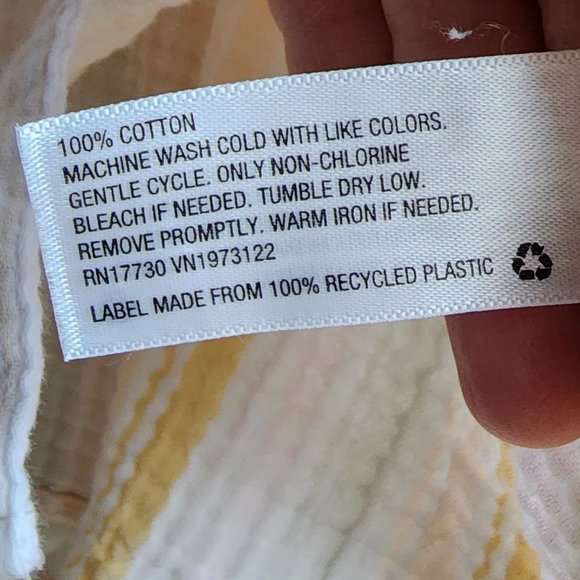 Universal Thread Yellow/White/Green Striped Button Down Shirt Size XS - Picture 11 of 16